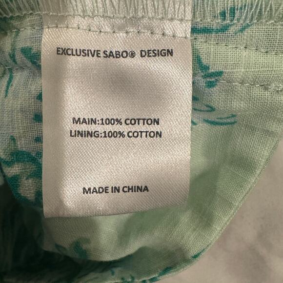 Sabo Zoe Tulip Puff Sleeve Backless Tie Back Crop Top - Size XL - Picture 9 of 10